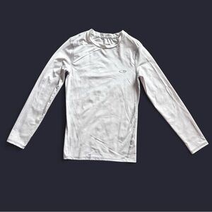 C9 Champion Boys White Long Sleeve Compression Shirt Size M (8-10)